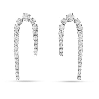 Jennifer Hudson in Clarise - CZ Dangler Earrings