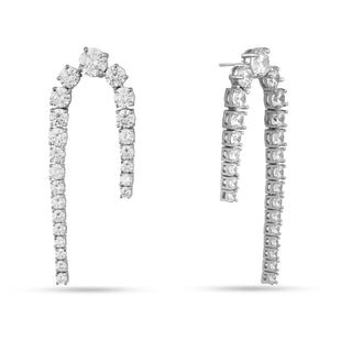 Jennifer Hudson in Clarise - CZ Dangler Earrings