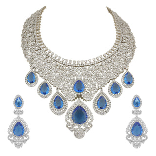 Alya - Green Stone Necklace Set