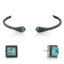 Black CZ with Sea Blue Doublet
