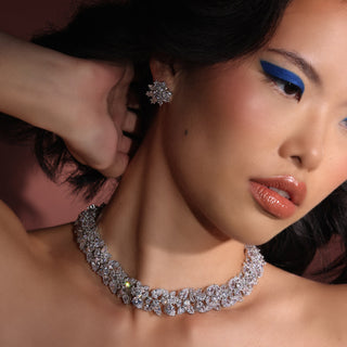 Basbas - American Diamond CZ Necklace Set