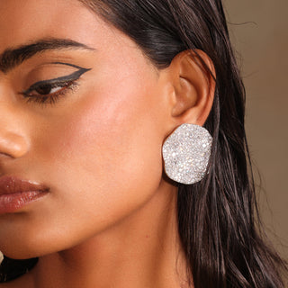 Elissa - Pink CZ stud earrings