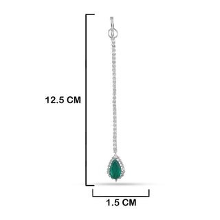 Ghadah - American diamond Maang tikka