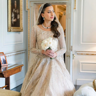 Daniya - Emerald Green doublet stone & Cubic Zirconia necklace Set