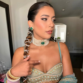 Angelica - Carved Doublet & Pearl Choker