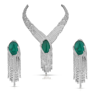 Heavy Emerald necklace set