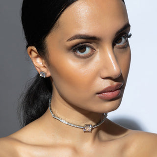 Cece - White CZ Choker