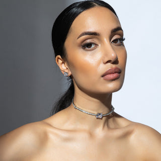 Cece - White CZ Choker