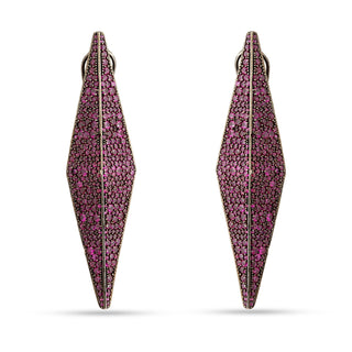 Zehra - Pink CZ Danglers