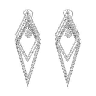 Zahra - CZ Dangler Earrings