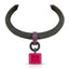 Black CZ Pink Stone