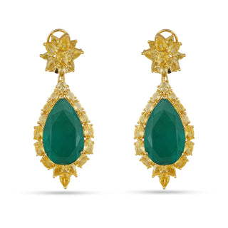 Liza - Green Doublet Earrings