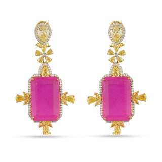 Daniella - Pink Doublet Earrings