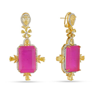 Daniella - Pink Doublet Earrings