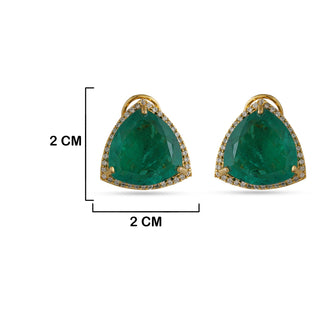 Luciana - Colored Stone CZ Earrings