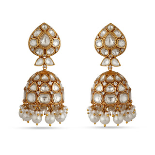 Mahvish - Kundan Jhumki earrings