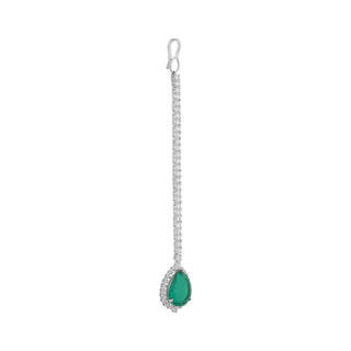 Ridah - Emerald Green Maang Tikka