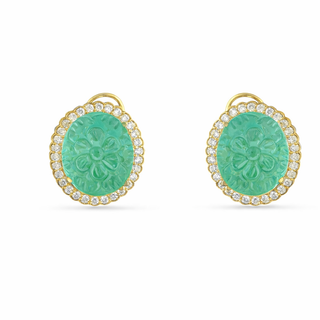 Angelica - Carved Stone Studs