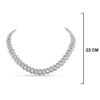 Cubic Zirconia Chain Necklace