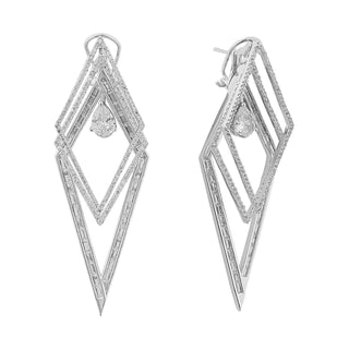 Zahra - CZ Dangler Earrings