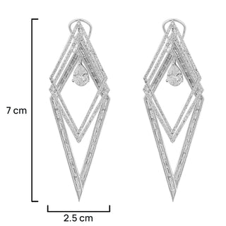 Zahra - CZ Dangler Earrings