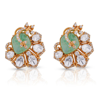 Akriti - Red Peacock Royale Studs