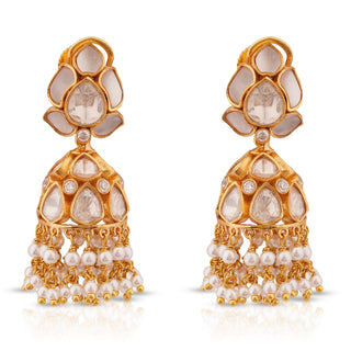 Feryal - Polki Jhumki Earrings