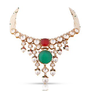 Eira - Green Doublet Necklace Set