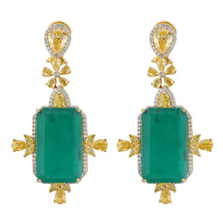 Daniella - Green Doublet Earrings