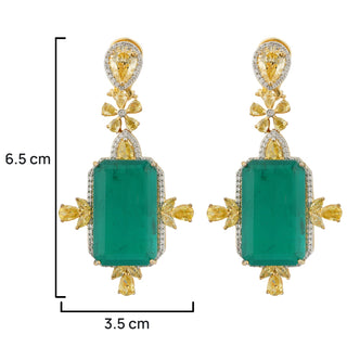 Daniella - Green Doublet Earrings