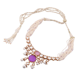 Eira - Purple Doublet Necklace Set