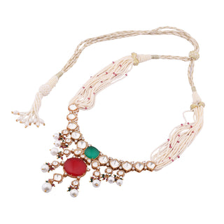 Eira - Red Doublet Necklace Set