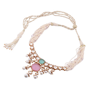 Eira - Pink Doublet Necklace Set