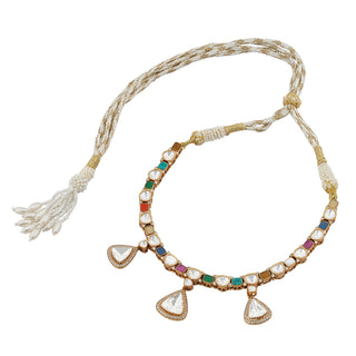 Samaira - Polki and Multi-Colour Stone Necklace Set