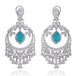 Aqua Paraiba In White Plating
