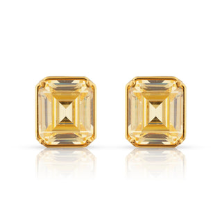 Hana Emerald Cut Studs
