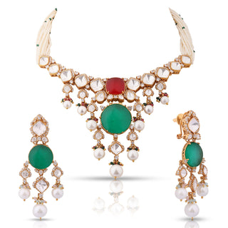 Eira - Green Doublet Necklace Set