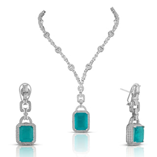 Iffat - Cubic Zirconia Necklace Set