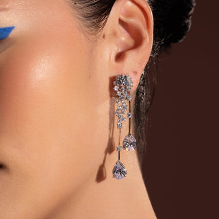 Andaleeb - CZ Diamond Dangle Earring