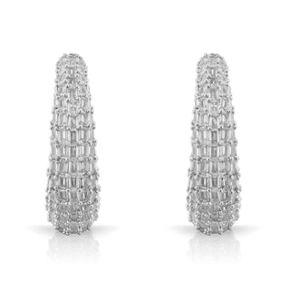 Rylie - Cubic Zirconia C Shaped Earrings