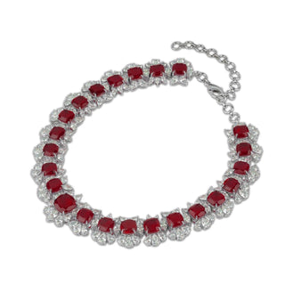 Basaaria - Ruby Red Necklace Set