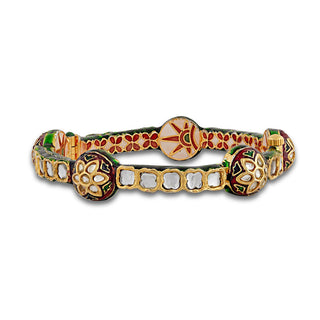 Classic Meenakari and Kundan Bangle