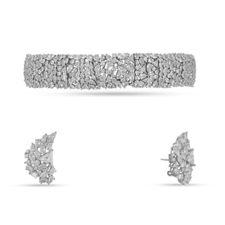 Dawlat - Cubic Zirconia Choker Set