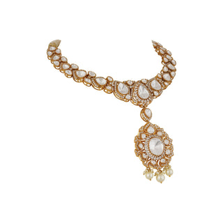 Fayruz - Moissanite Polki Necklace set