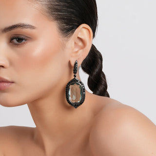 Arielle - Blue Doublet Stone Earrings