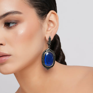 Arielle - Green Doublet Stone Earrings