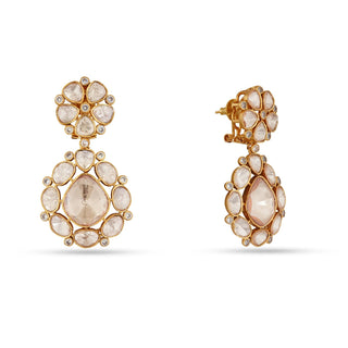 Faria - Moissanite Polki Earrings