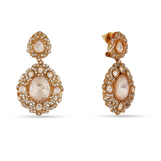 Fari’ah - Moissanite Polki earrings