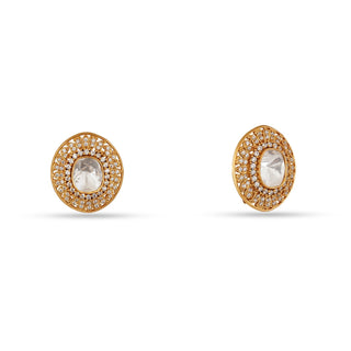 Farida - Gold Polki studs