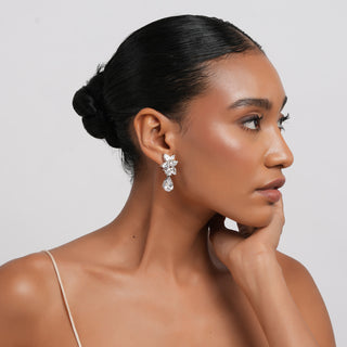 Amreen - Cubic Zirconia Diamond Dangle Earrings